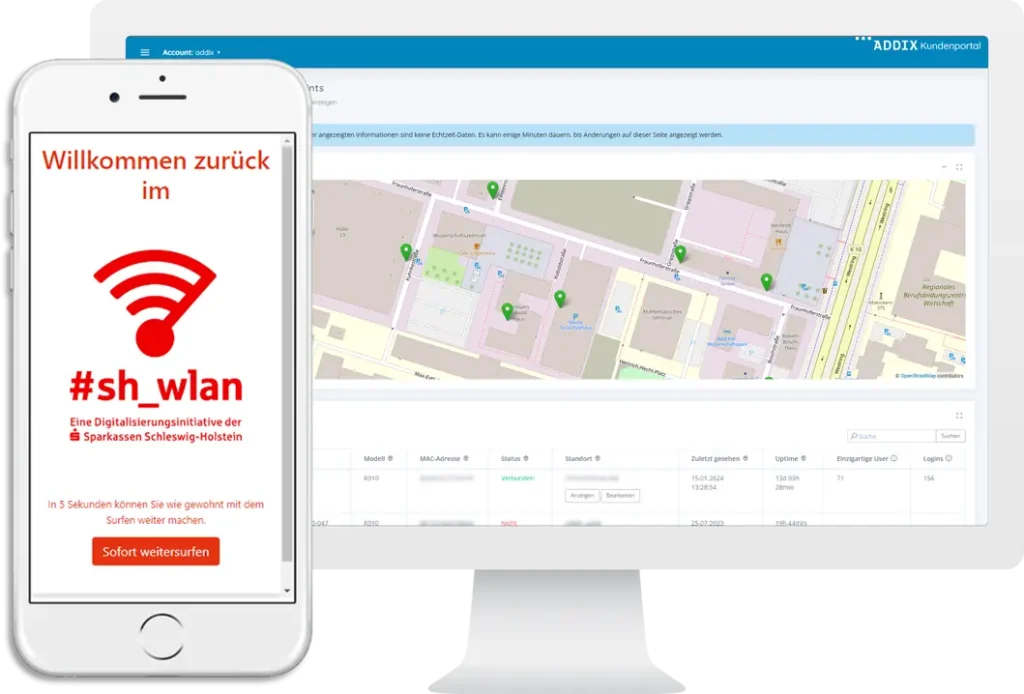 Public WLAN Captive Portal